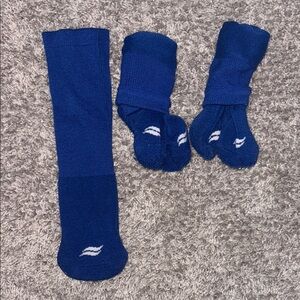 XS royal blue Sport socks (3). Baseball.